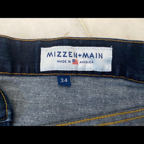 Mizzen + Main Athletic Fit (Abrahams) Jeans Sz 34 - Picture 2 of 3